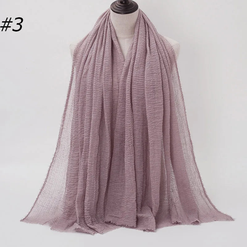 Wholesale Polyester Scarves: 105 Colors, 10-Day Lead, 90x180cm | Spring/Summer Women's Fashion