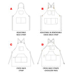 Custom Logo Waterproof Apron | 65/35 Polyester Cotton Chef Apron