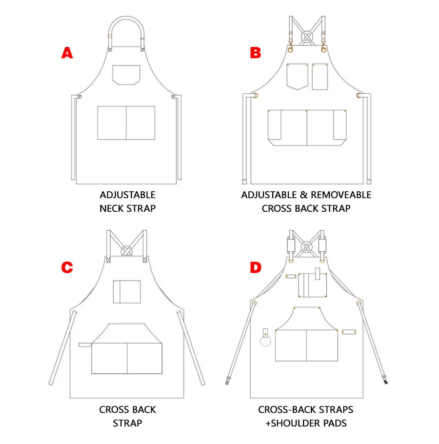 Custom Logo Waterproof Apron | 65/35 Polyester Cotton Chef Apron