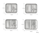 304 Stainless Steel Kids Plate — 100 MOQ, Divided Animal Shape