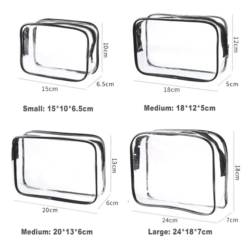 Custom PVC Cosmetic Bags with Logo | 100 MOQ Waterproof Wholesale