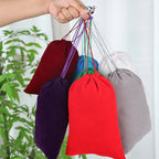 Custom Velvet Drawstring Jewelry Bags | 0.005kg Storage with Stamping