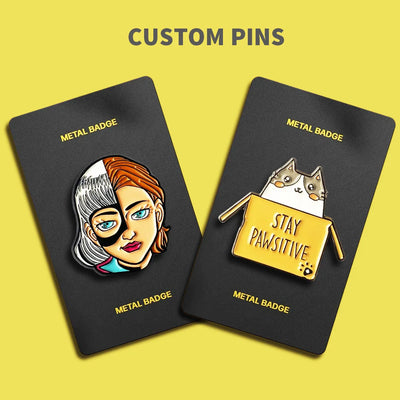 Custom Enamel Pins with Logo – 1 MOQ, Free Design, 20-Day Lead