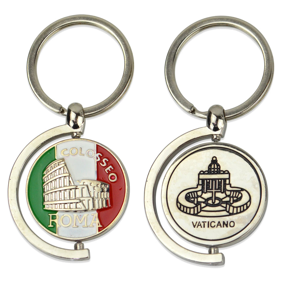 Custom Stainless Steel Spinning Keychain | 7-Day Lead | Negotiable MOQ