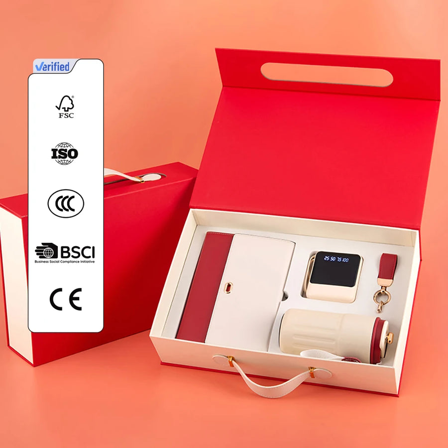 Luxury Corporate Gift Sets with Logo – 5-in-1, 100 MOQ