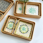 Custom Rattan Storage Trays with Logo | MOQ 5 Pcs