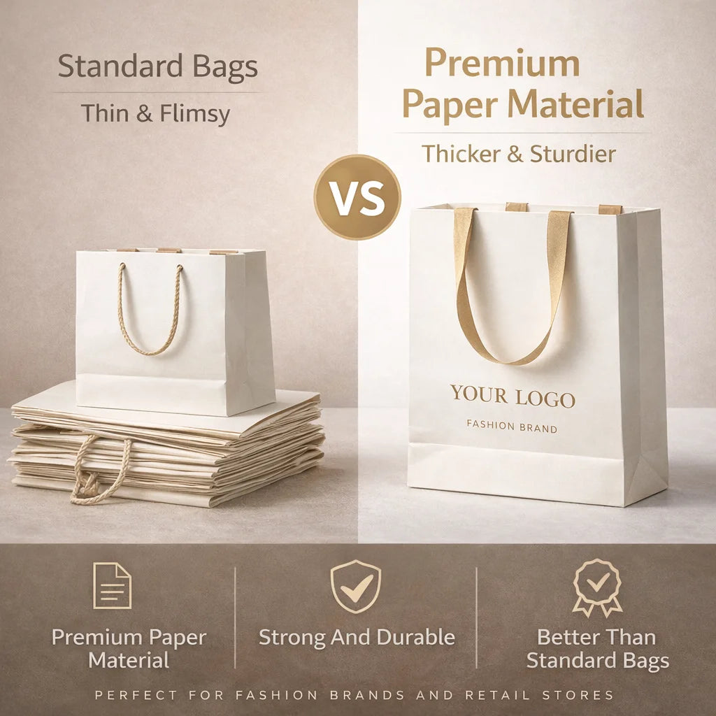 Custom Paper Shopping Bags | Kraft Boutique Retail Bags