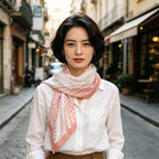 Square Silk Scarf | Digital Print | Custom Logo | 100 MOQ | Women's Fashion