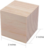 Custom 2-Inch Pine Wooden Cubes | Engraving Available | 500-Piece MOQ