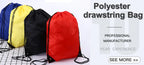 Custom 210d Polyester Waterproof Drawstring Bag | Bulk Logo Print & Team Sports Use