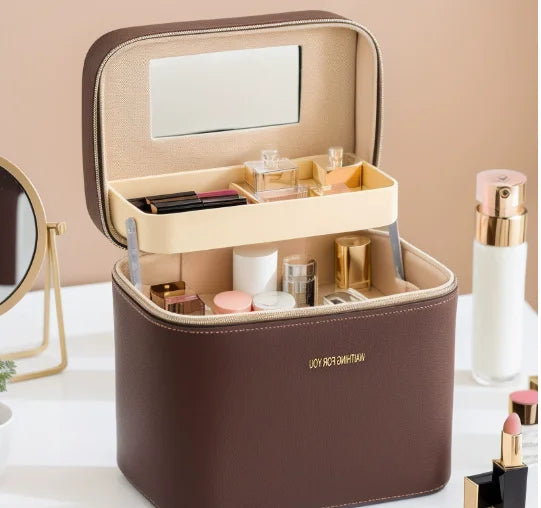 PU Cosmetic Storage Organizer | 1-Piece MOQ | 31-Day Lead