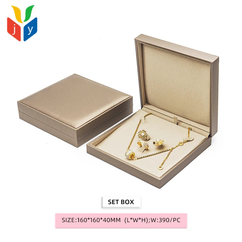 Custom PU Leather Jewelry Boxes with Logo | MOQ 100