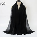 Wholesale Polyester Scarves: 105 Colors, 10-Day Lead, 90x180cm | Spring/Summer Women's Fashion