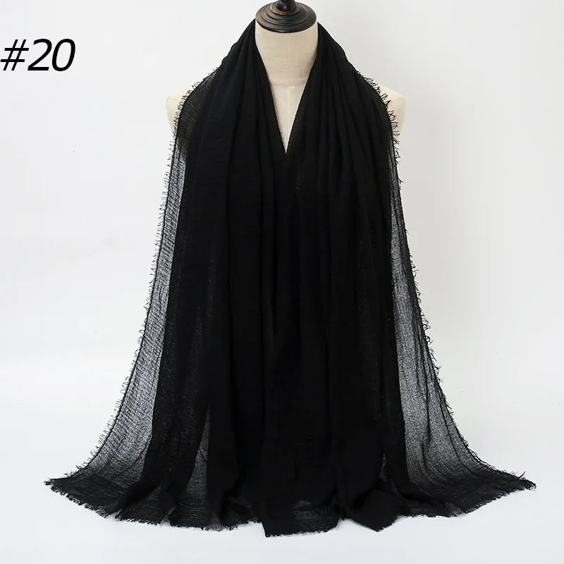 Wholesale Polyester Scarves: 105 Colors, 10-Day Lead, 90x180cm | Spring/Summer Women's Fashion