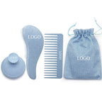 Custom Hair Brush Set with Logo | 50 MOQ | Eco-Friendly