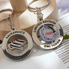 Custom Metal Keychains with Logo | 2-Piece MOQ | Gold Plating