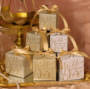 Luxury Glitter Favor Boxes | Wedding Favors | MOQ 50
