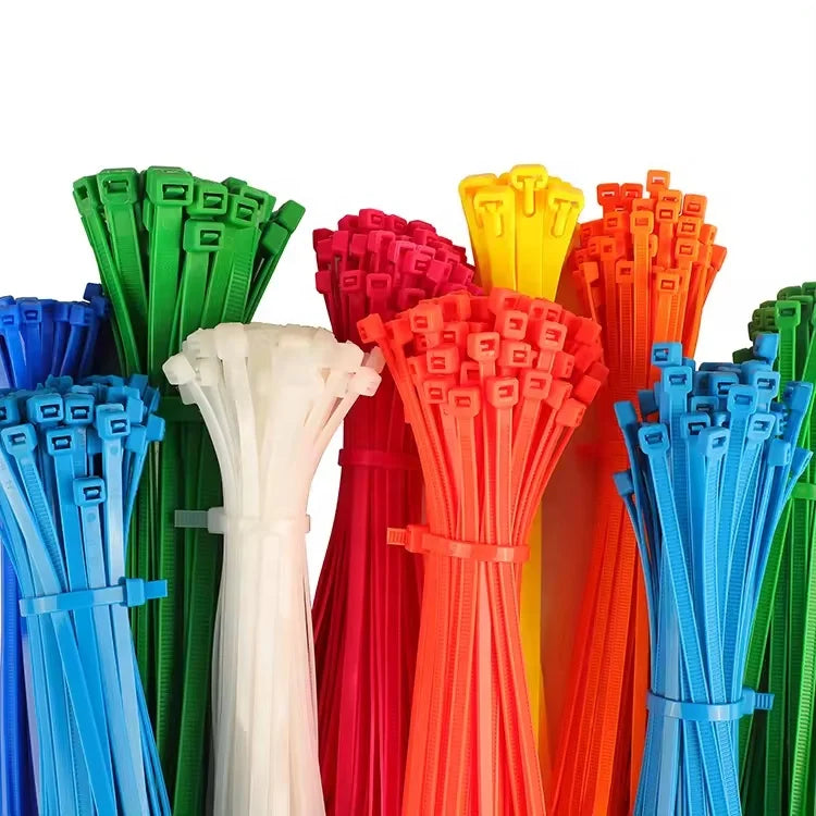 Custom Nylon Cable Tie 250mm x 3.6mm: 40 lbs Tensile, CE/ROHS, UL94V-2, 100pcs/Pack