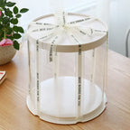 Transparent PET Cake Box | Tall Clear Display Box | Wholesale Bakery Packaging