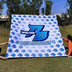 Custom Outdoor Flags: 1 MOQ, 3-Day Lead, 65-250gsm Polyester | Advertising Banners with Grommets