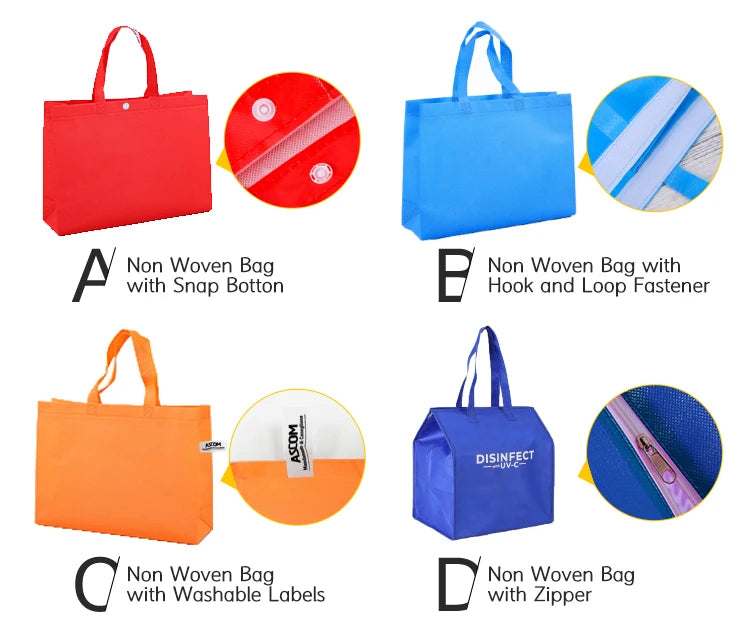 Wholesale Cheap Custom Printed Non-Woven Tote Bags – Reusable Eco-Friendly Shopping Bags with Logo