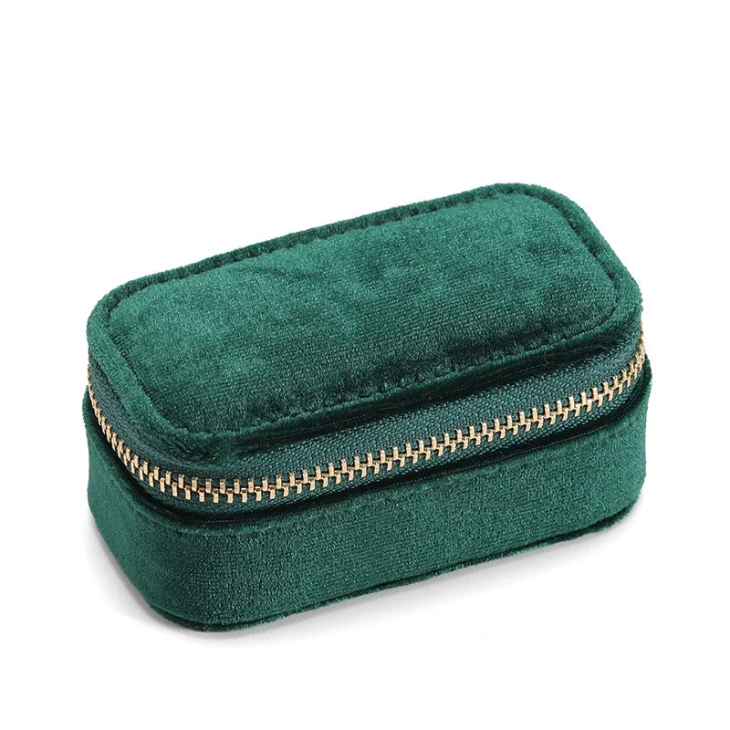 Custom Velvet Zipper Jewelry Box Wholesale | 50 MOQ Luxury Packaging