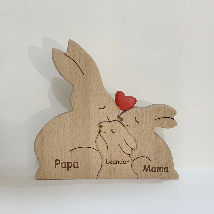 Personalized Wooden Bear Puzzle | FSC-Certified Custom Engraved Gift | Bulk Corporate