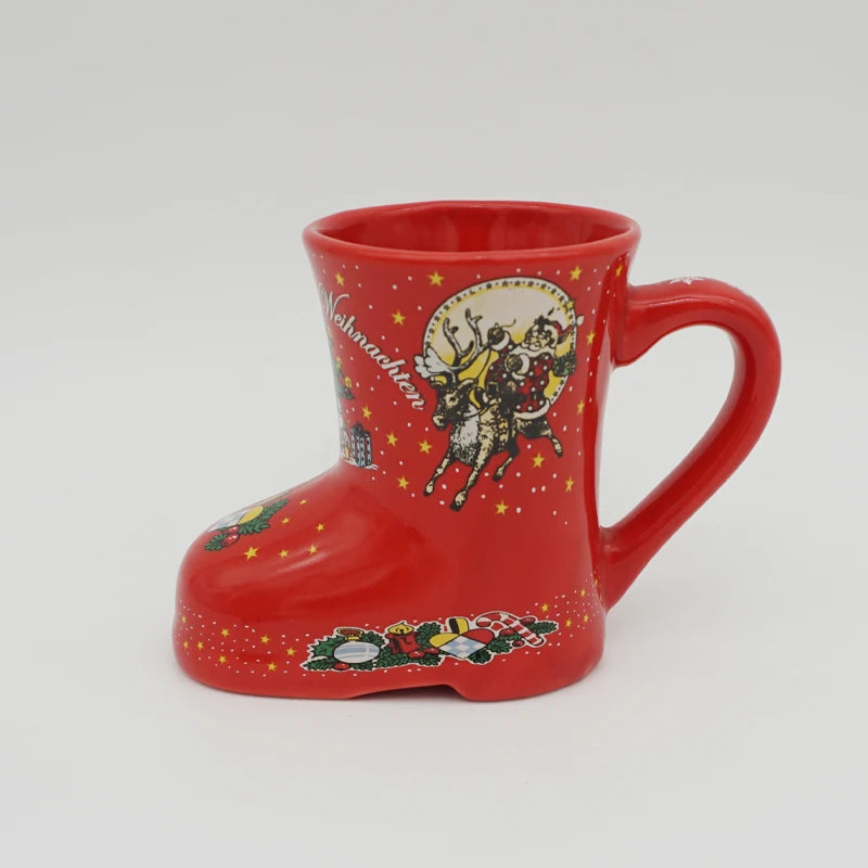 Custom 8oz Ceramic Boot Mugs with Logo Wholesale | MOQ 2000