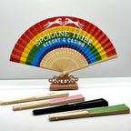 Wholesale Custom Bamboo Hand Fans for Wedding | Logo MOQ 100