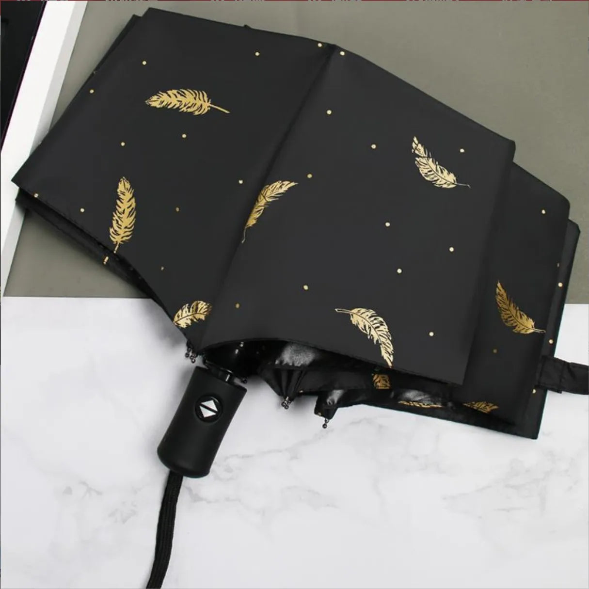 Custom 190T Pongee Umbrella with Logo | 100 MOQ Fully Automatic