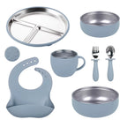 Custom 304 Stainless Steel Children's Plates with Logo | MOQ 10