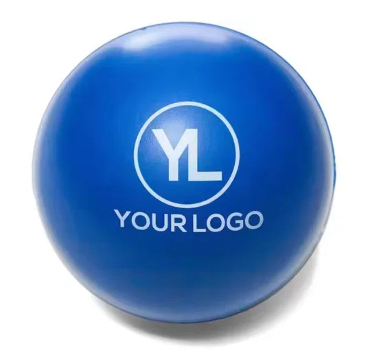 Custom PU Stress Relief Balls | Logo Printing $0.20/pc | 100 Pcs MOQ | Bulk Promotional Giveaways