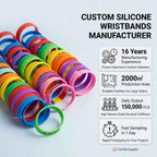 Christmas Silicone Wristbands 100 pcs | Custom Logo