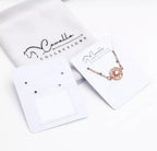 Custom Die Cut Jewelry Display Cards | Embossing | MOQ 100