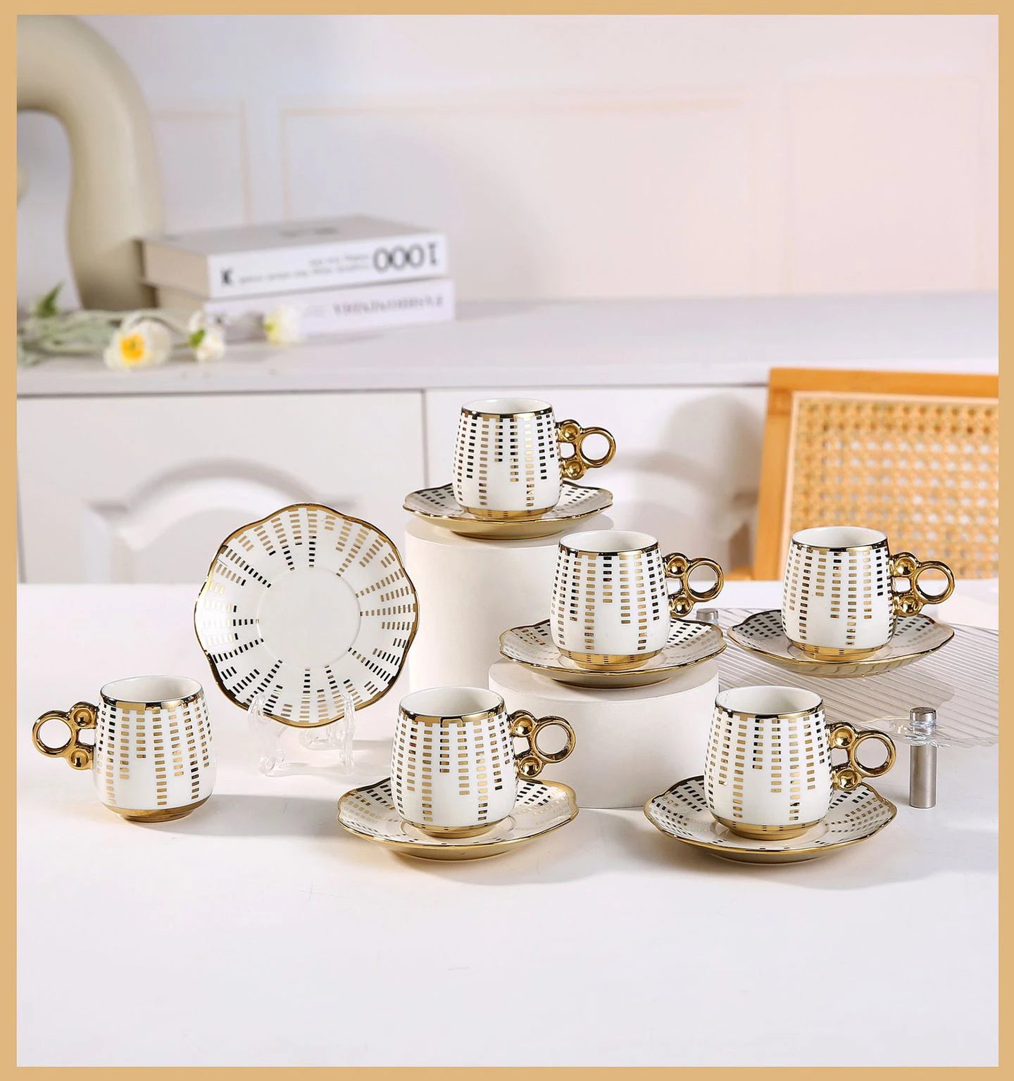 Custom Ceramic Coffee Cup Set — 31-Day Lead, Gift Box, OEM/ODM
