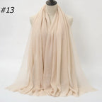 Wholesale Polyester Scarves: 105 Colors, 10-Day Lead, 90x180cm | Spring/Summer Women's Fashion