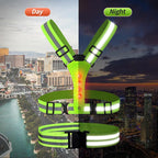 Custom ANSI Class 2 LED Reflective Vest with Logo | MOQ 1 pc