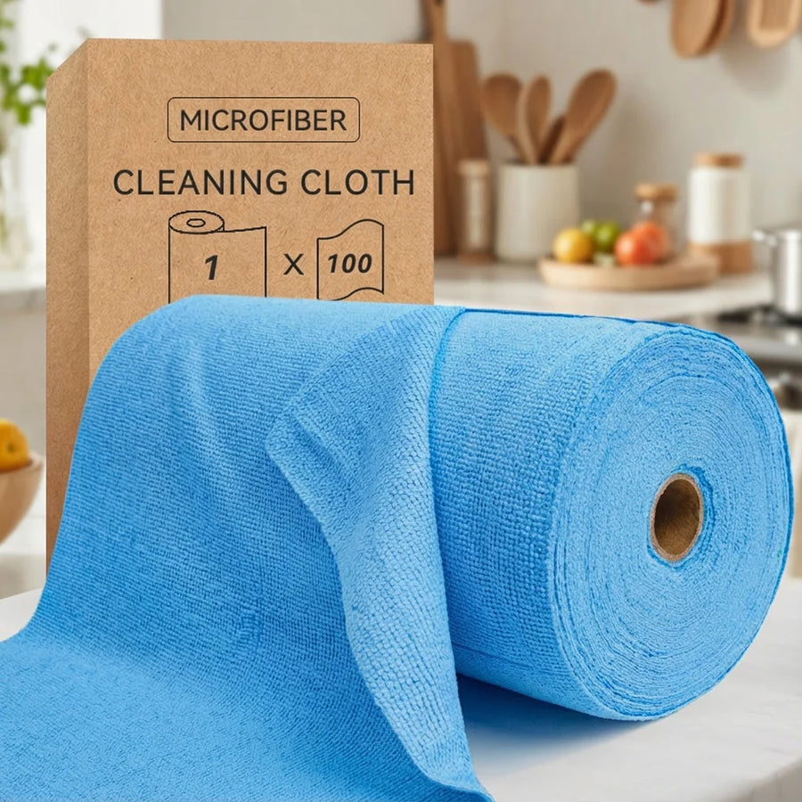 Custom Reusable Tear Away Microfiber Kitchen Towel Rolls | OEM Supplier for Dish & Cleaning Cloths