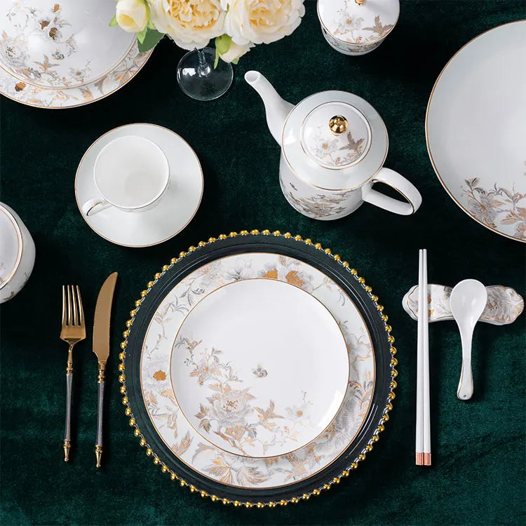 Bone China Dinnerware Set | Royal Porcelain Tableware