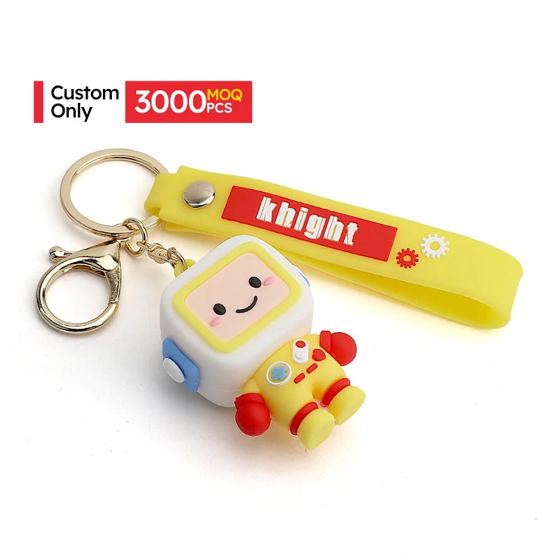 Custom 3D PVC Keychains with Logo | MOQ 3000 Promotional