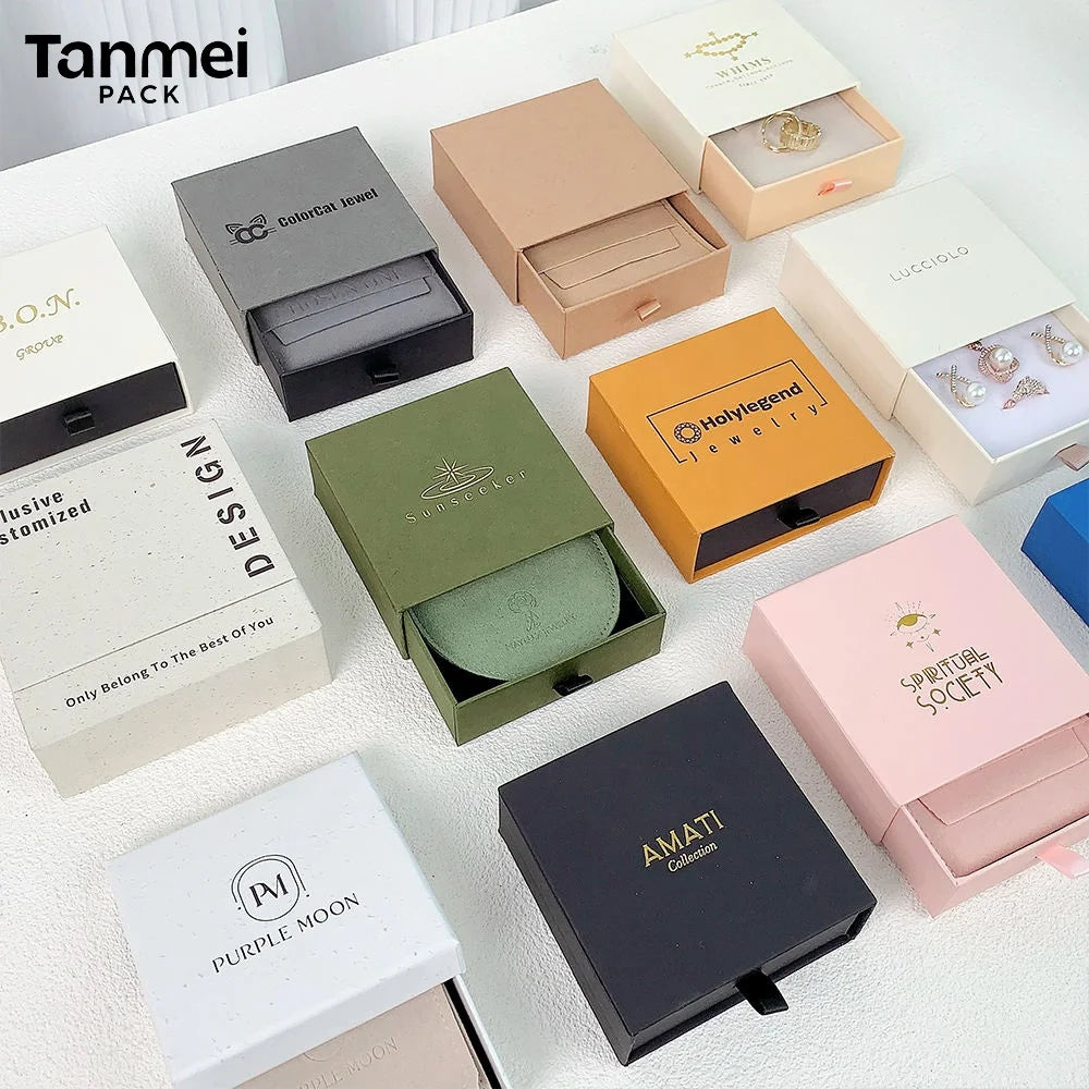 Custom Sliding Jewelry Box | Velvet Lining | 100 MOQ | 15-Day Lead