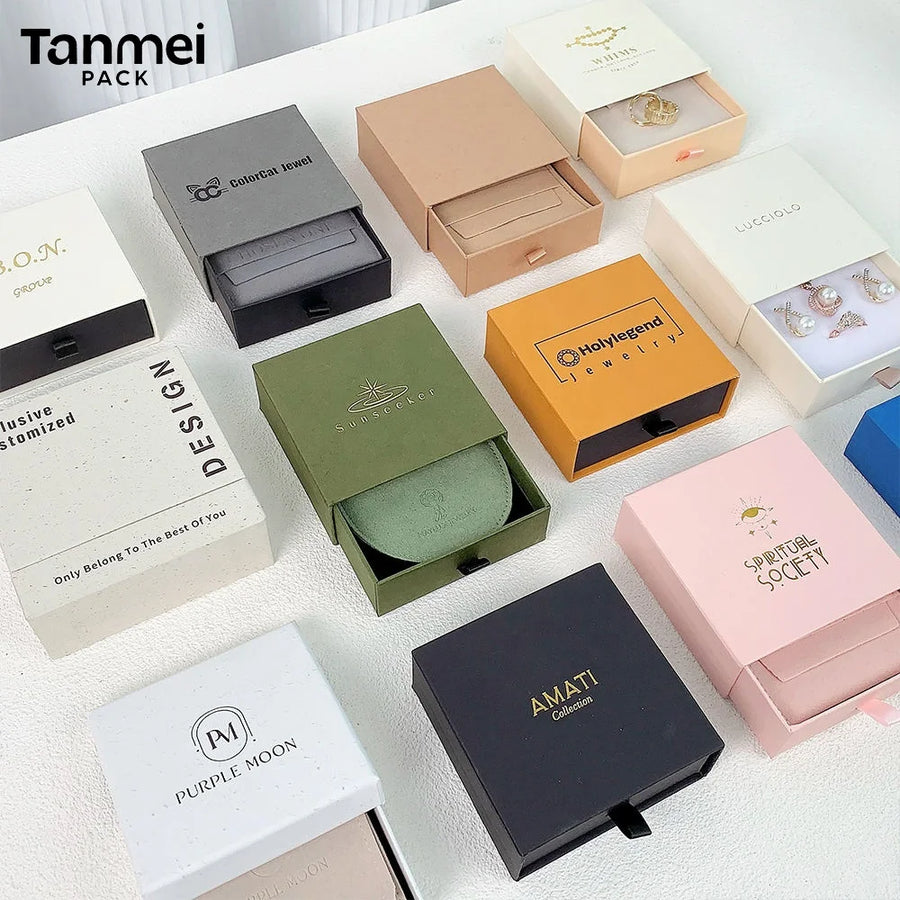 Custom Sliding Jewelry Box | Velvet Lining | 100 MOQ | 15-Day Lead
