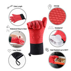 Heat Resistant Silicone Oven Mitts | Food Grade BBQ Gloves