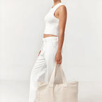 Custom Oversized Canvas Tote Bag — 100 MOQ, Embroidery, 7-Day Lead
