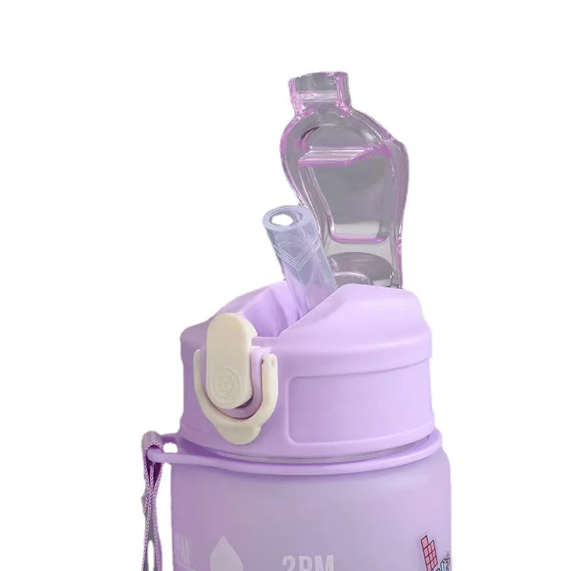 Custom 900ml Motivational Water Bottles | 5 MOQ Time Marker Fitness