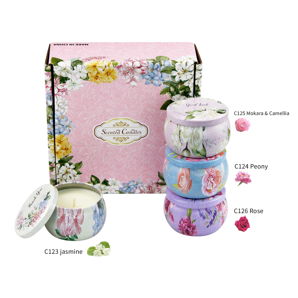 Custom Tin Candle with Logo | 2-Set MOQ | SGS Certified