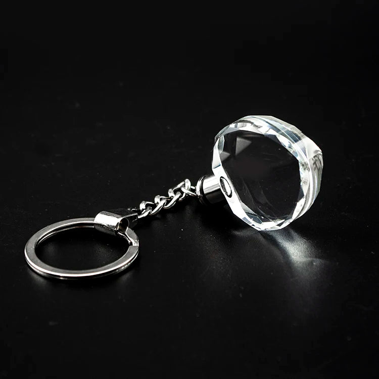 Custom Crystal Keychain with Engraving | MOQ 10 Pcs