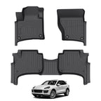 Porsche Cayenne 958 Full Set Floor Mats and Trunk Liner 2011-2018 Custom Fit All-Weather TPE