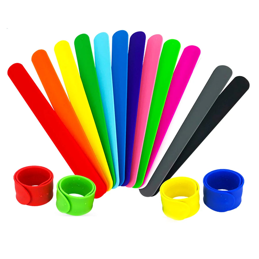 Custom Eco-Friendly Silicone Slap Bracelets | 100 MOQ Wholesale Promotional