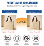 Custom Printed Non-Woven Tote Bags | Bulk MOQ 1,000 pcs